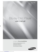 Samsung BDP3600 Blu-Ray DVD Player Operating Manual